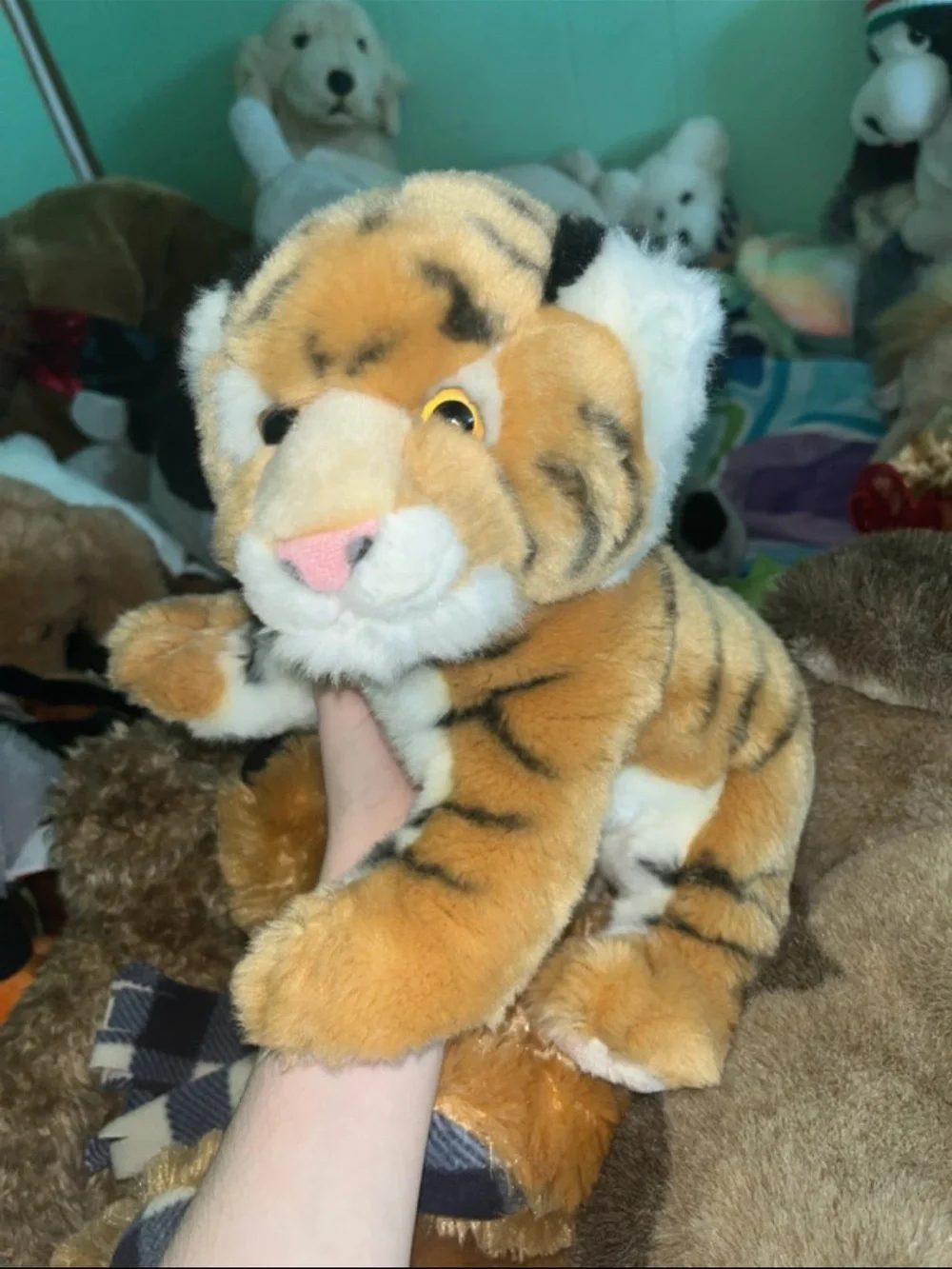 Nature babies extremely rare Bengal Tiger cub floppy vintage stuffed animal